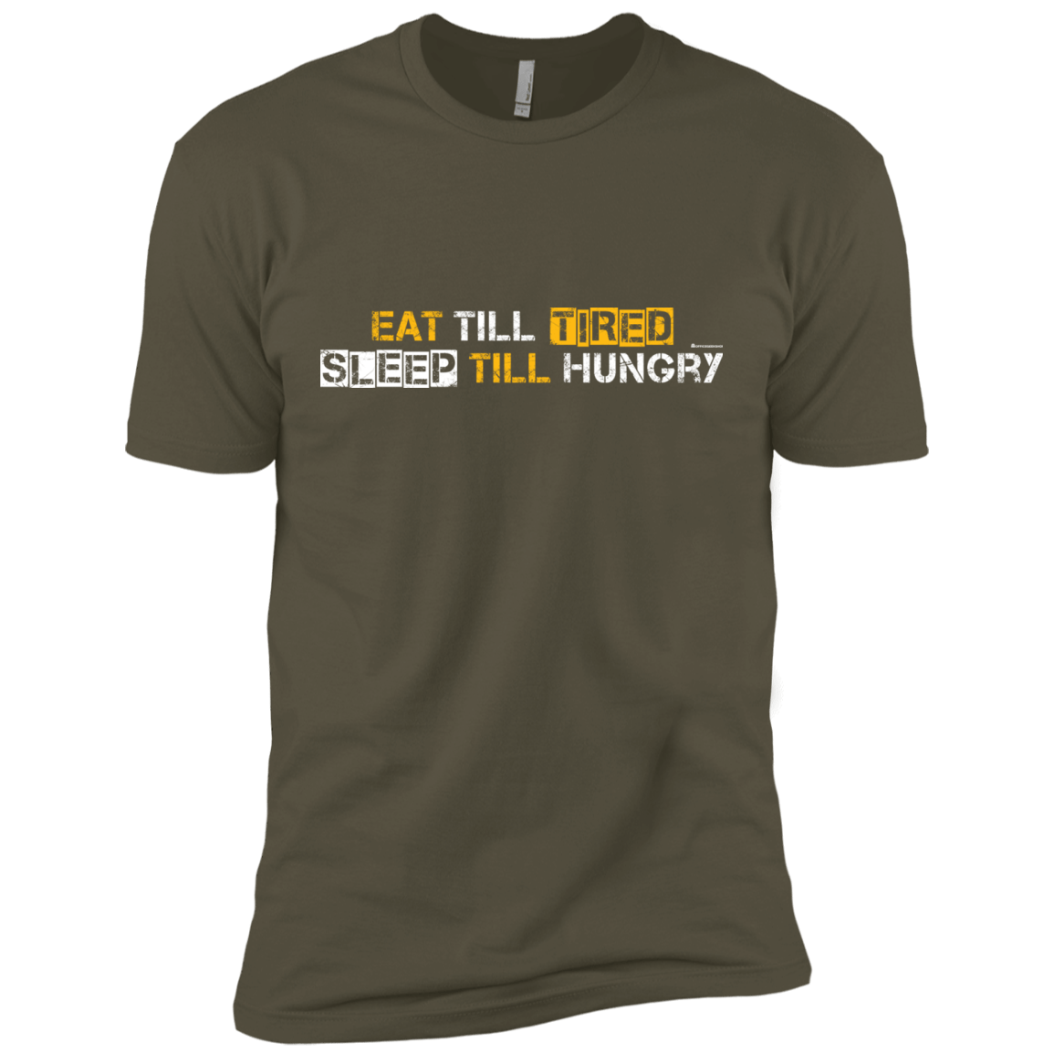 T-Shirts Military Green / X-Small Food Sleep Loop Men's Premium T-Shirt