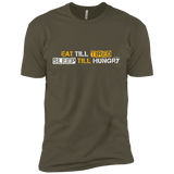 T-Shirts Military Green / X-Small Food Sleep Loop Men's Premium T-Shirt