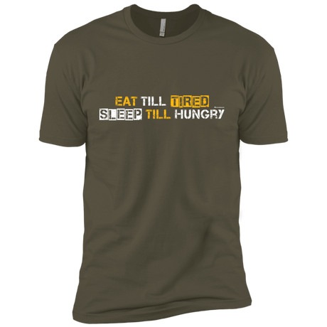 T-Shirts Military Green / X-Small Food Sleep Loop Men's Premium T-Shirt