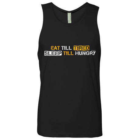 T-Shirts Black / Small Food Sleep Loop Men's Premium Tank Top