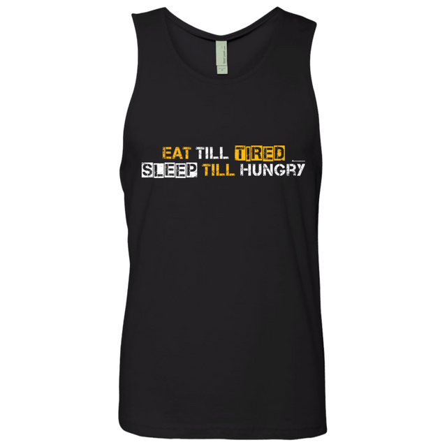 T-Shirts Black / Small Food Sleep Loop Men's Premium Tank Top