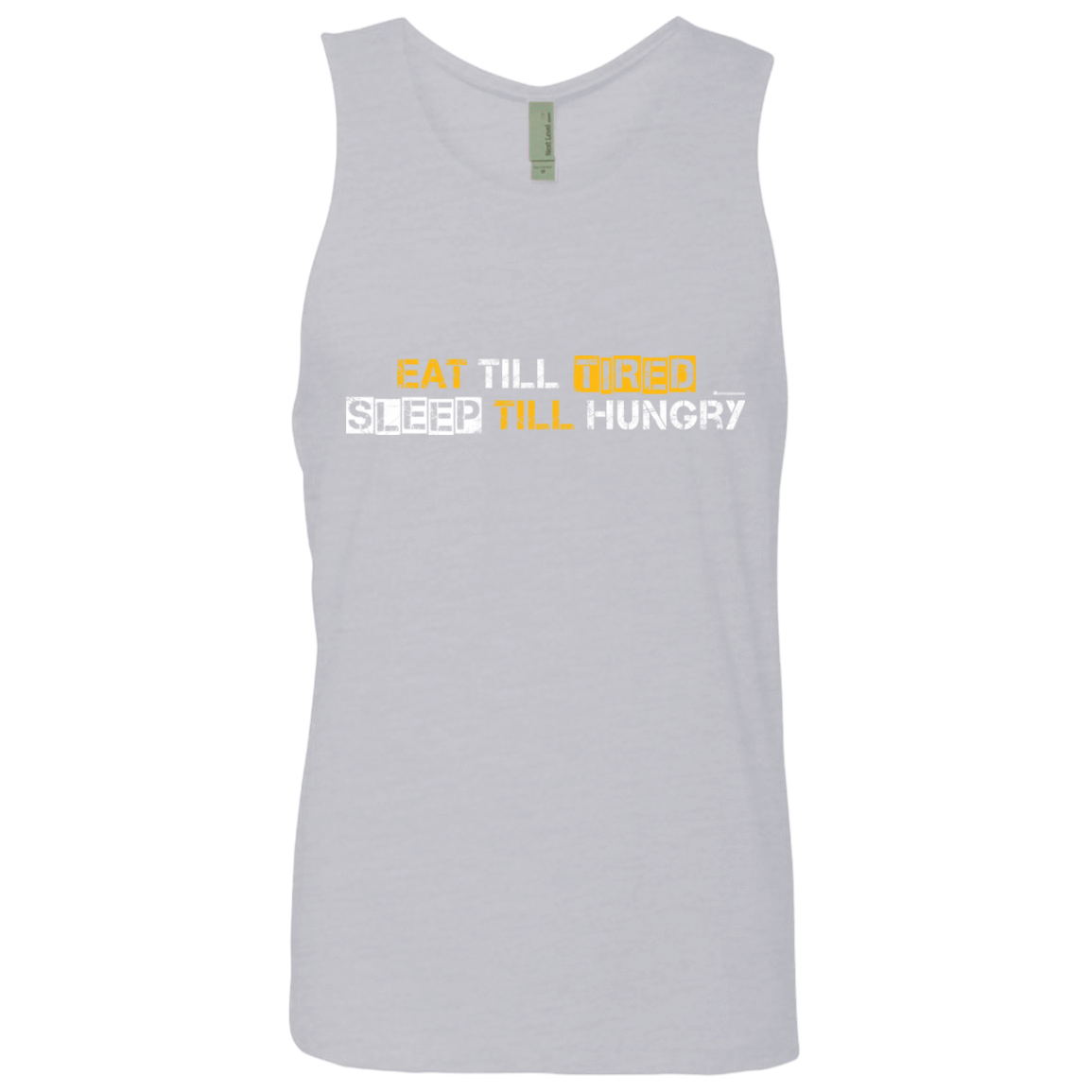 T-Shirts Heather Grey / Small Food Sleep Loop Men's Premium Tank Top