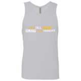 T-Shirts Heather Grey / Small Food Sleep Loop Men's Premium Tank Top