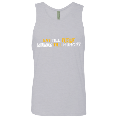 T-Shirts Heather Grey / Small Food Sleep Loop Men's Premium Tank Top