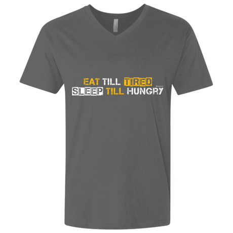 T-Shirts Heavy Metal / X-Small Food Sleep Loop Men's Premium V-Neck