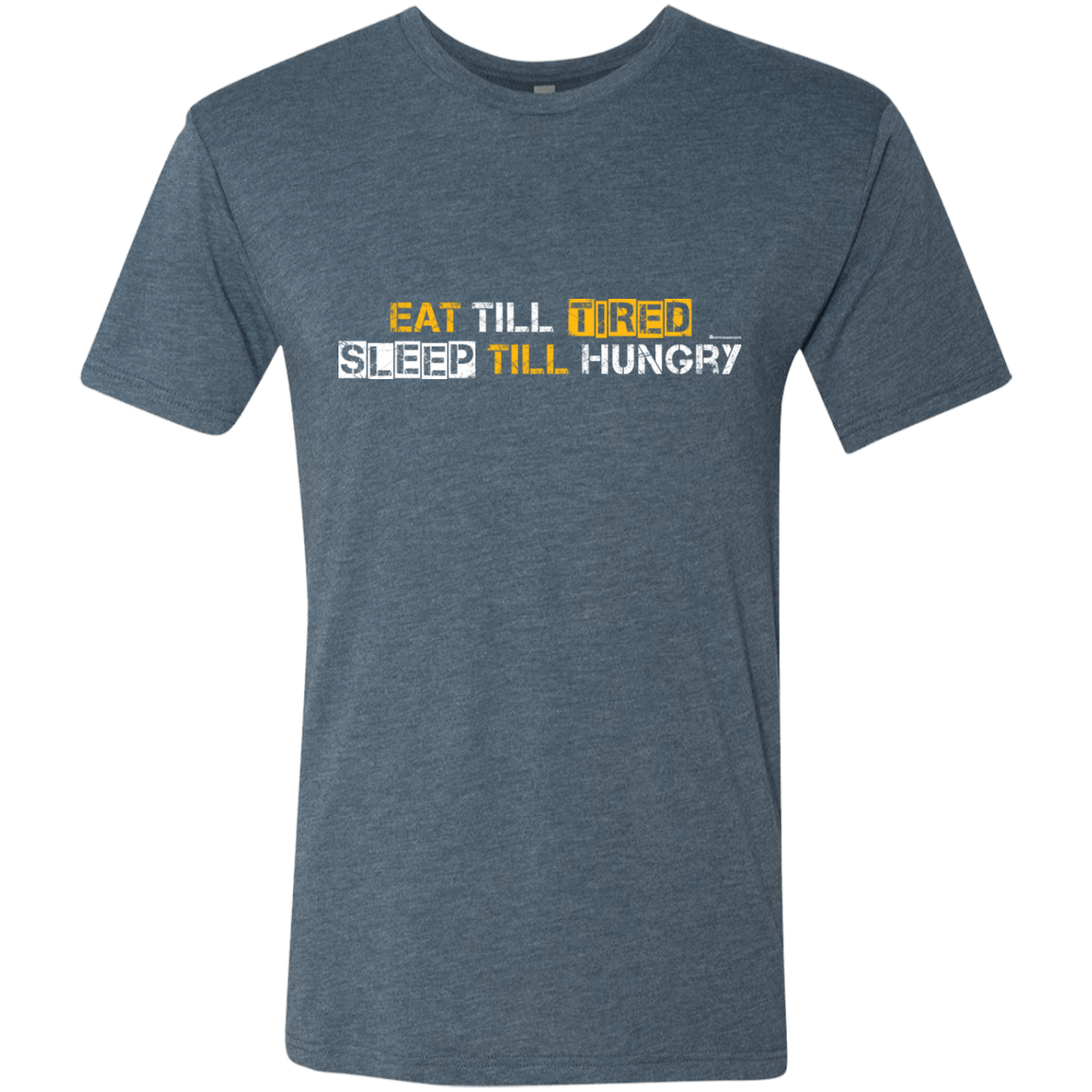 T-Shirts Indigo / Small Food Sleep Loop Men's Triblend T-Shirt