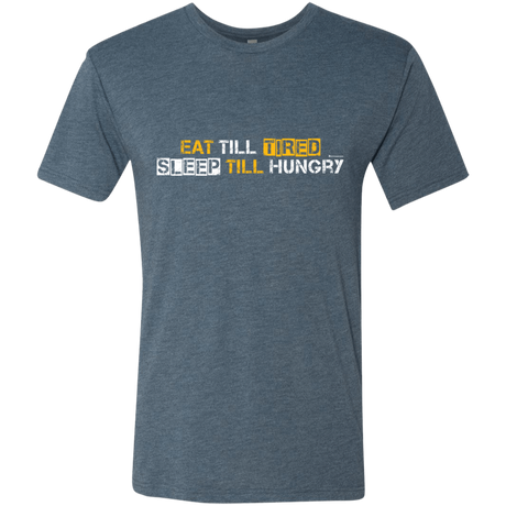 T-Shirts Indigo / Small Food Sleep Loop Men's Triblend T-Shirt