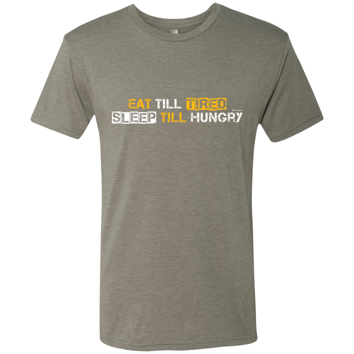 T-Shirts Venetian Grey / Small Food Sleep Loop Men's Triblend T-Shirt