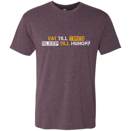 T-Shirts Vintage Purple / Small Food Sleep Loop Men's Triblend T-Shirt