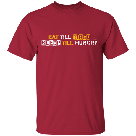 T-Shirts Cardinal / Small Food Sleep Loop T-Shirt
