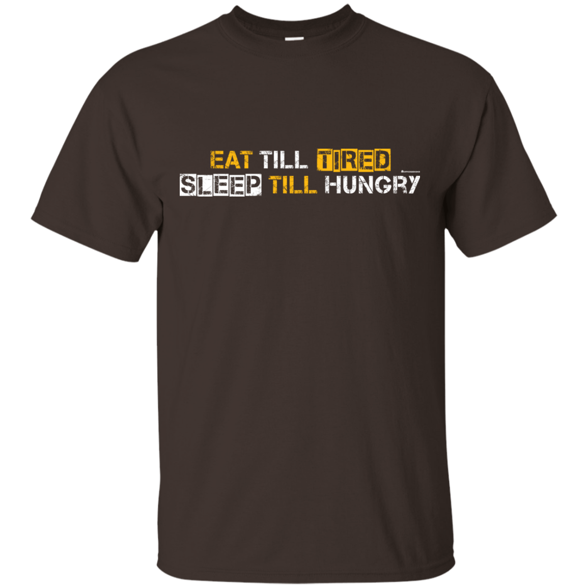 T-Shirts Dark Chocolate / Small Food Sleep Loop T-Shirt