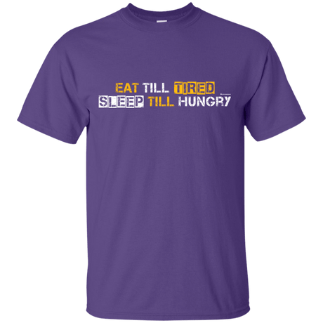 T-Shirts Purple / Small Food Sleep Loop T-Shirt