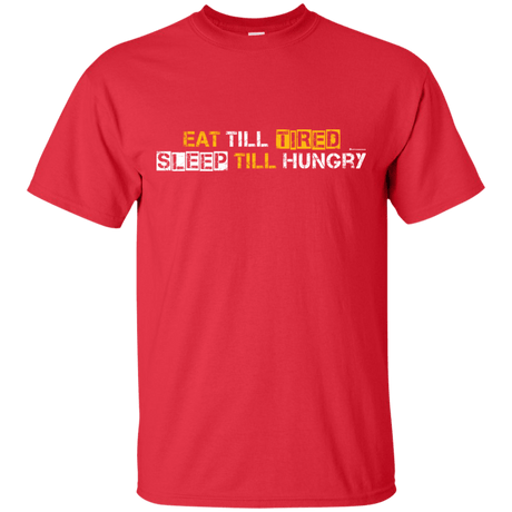 T-Shirts Red / Small Food Sleep Loop T-Shirt