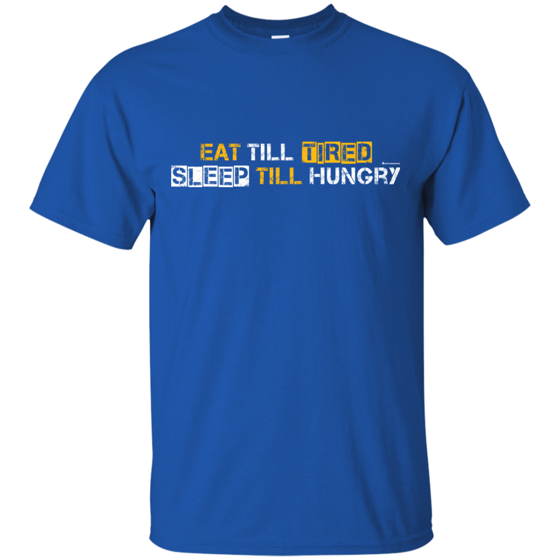 T-Shirts Royal / Small Food Sleep Loop T-Shirt