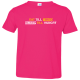 T-Shirts Hot Pink / 2T Food Sleep Loop Toddler Premium T-Shirt