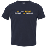 T-Shirts Navy / 2T Food Sleep Loop Toddler Premium T-Shirt