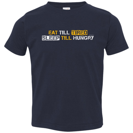 T-Shirts Navy / 2T Food Sleep Loop Toddler Premium T-Shirt