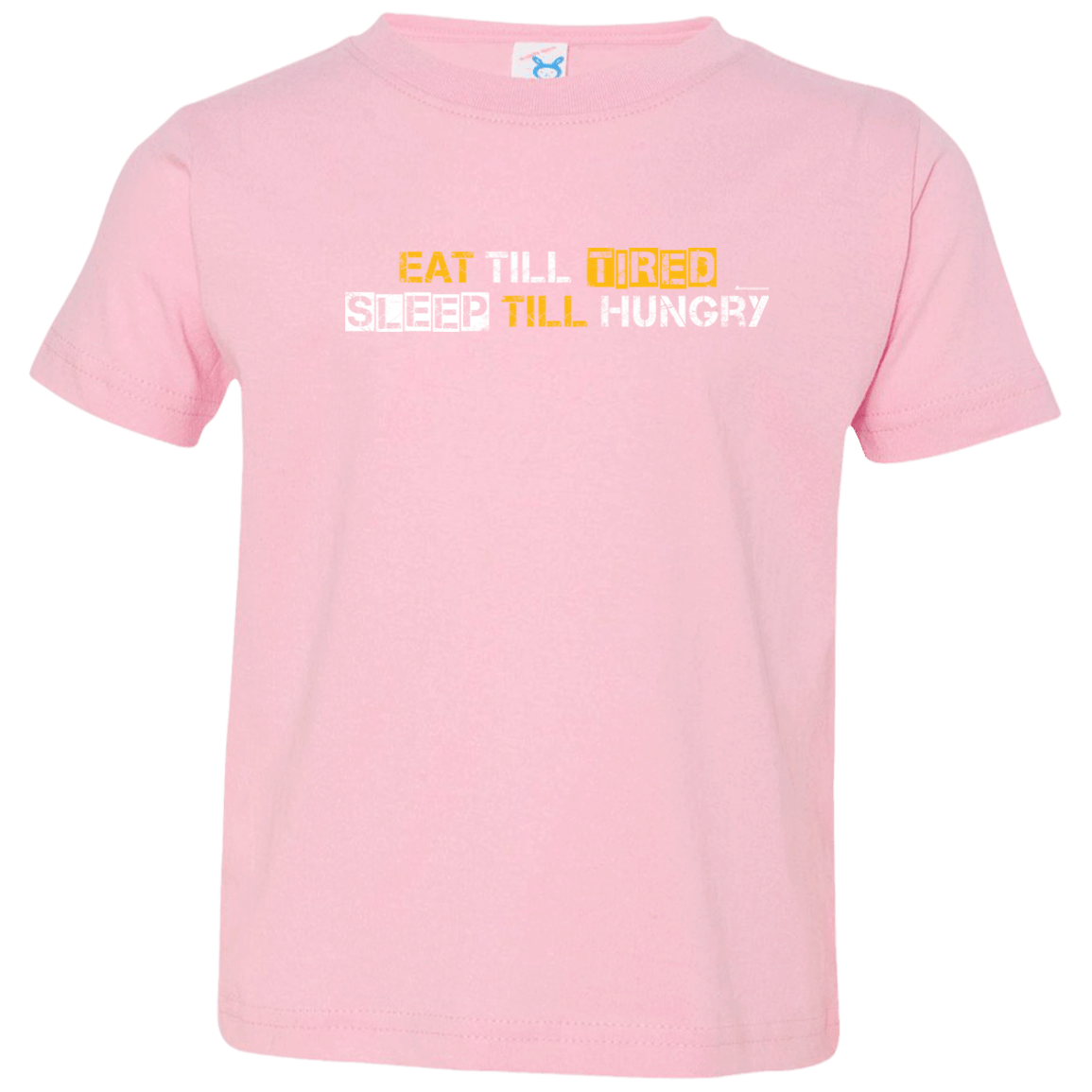 T-Shirts Pink / 2T Food Sleep Loop Toddler Premium T-Shirt