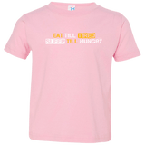 T-Shirts Pink / 2T Food Sleep Loop Toddler Premium T-Shirt