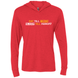 T-Shirts Vintage Red / X-Small Food Sleep Loop Triblend Long Sleeve Hoodie Tee