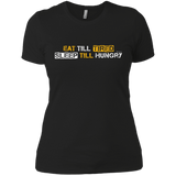 T-Shirts Black / X-Small Food Sleep Loop Women's Premium T-Shirt