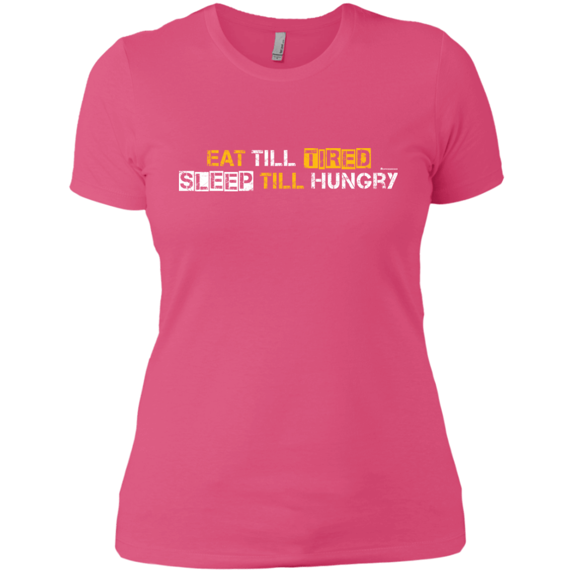 T-Shirts Hot Pink / X-Small Food Sleep Loop Women's Premium T-Shirt