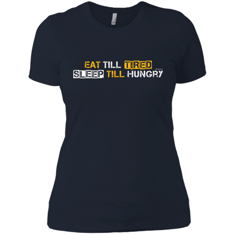 T-Shirts Midnight Navy / X-Small Food Sleep Loop Women's Premium T-Shirt