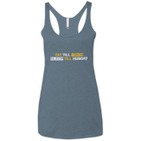 T-Shirts Indigo / X-Small Food Sleep Loop Women's Triblend Racerback Tank