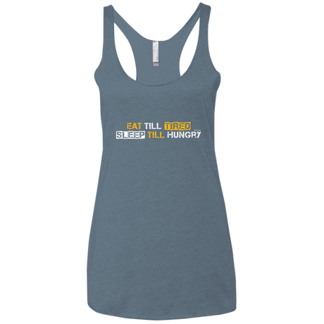 T-Shirts Indigo / X-Small Food Sleep Loop Women's Triblend Racerback Tank