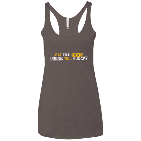 T-Shirts Macchiato / X-Small Food Sleep Loop Women's Triblend Racerback Tank