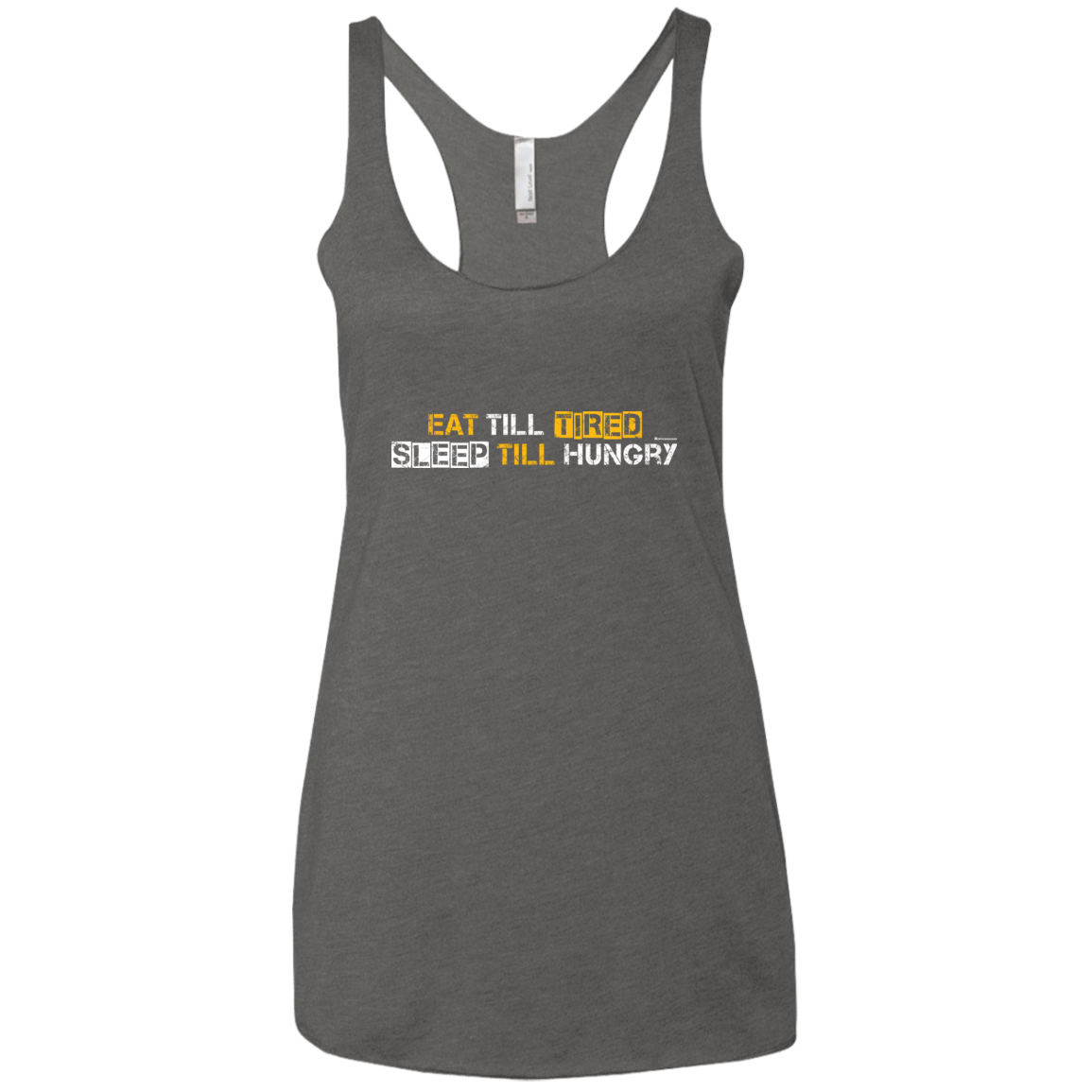 T-Shirts Premium Heather / X-Small Food Sleep Loop Women's Triblend Racerback Tank