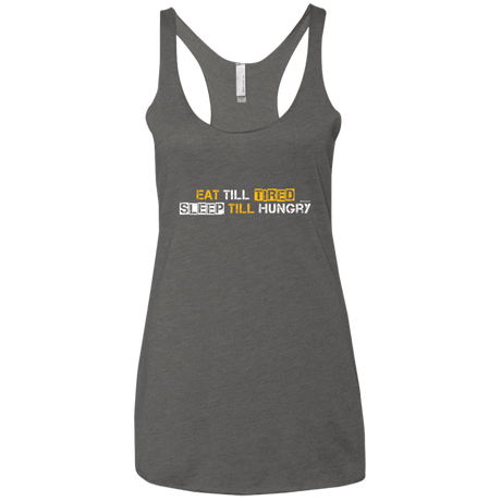 T-Shirts Premium Heather / X-Small Food Sleep Loop Women's Triblend Racerback Tank