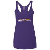 T-Shirts Purple Rush / X-Small Food Sleep Loop Women's Triblend Racerback Tank