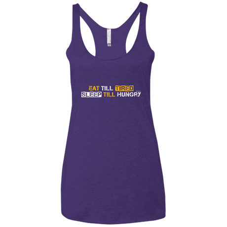 T-Shirts Purple Rush / X-Small Food Sleep Loop Women's Triblend Racerback Tank