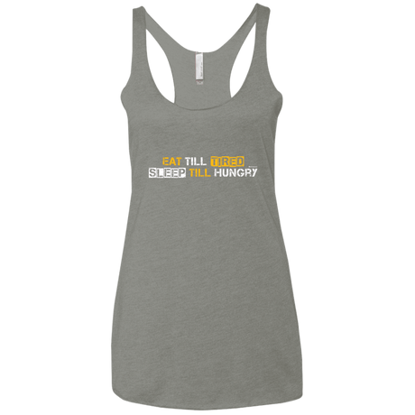 T-Shirts Venetian Grey / X-Small Food Sleep Loop Women's Triblend Racerback Tank