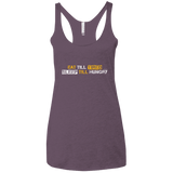 T-Shirts Vintage Purple / X-Small Food Sleep Loop Women's Triblend Racerback Tank