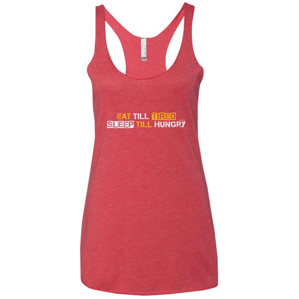 T-Shirts Vintage Red / X-Small Food Sleep Loop Women's Triblend Racerback Tank
