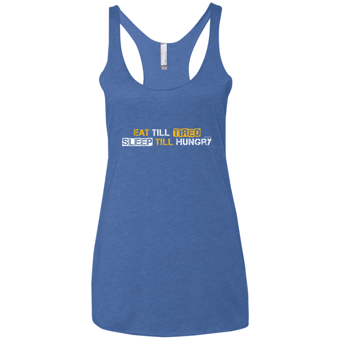 T-Shirts Vintage Royal / X-Small Food Sleep Loop Women's Triblend Racerback Tank