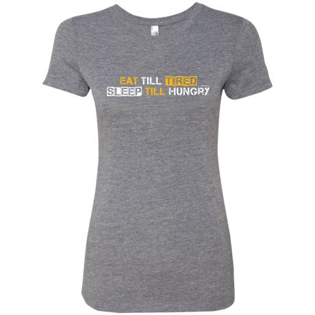 T-Shirts Premium Heather / Small Food Sleep Loop Women's Triblend T-Shirt