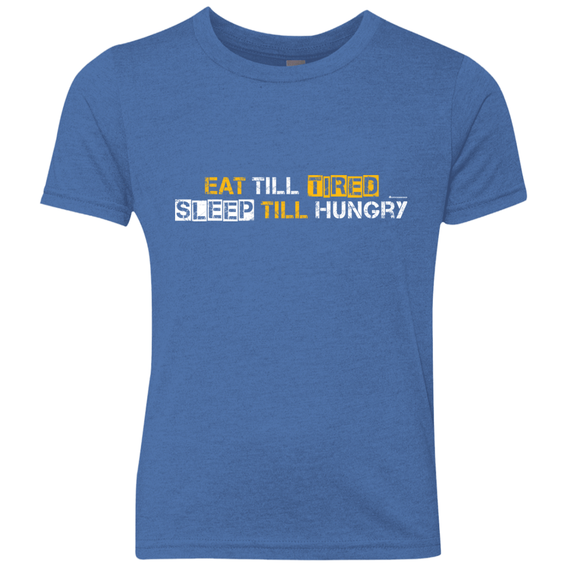 T-Shirts Vintage Royal / YXS Food Sleep Loop Youth Triblend T-Shirt