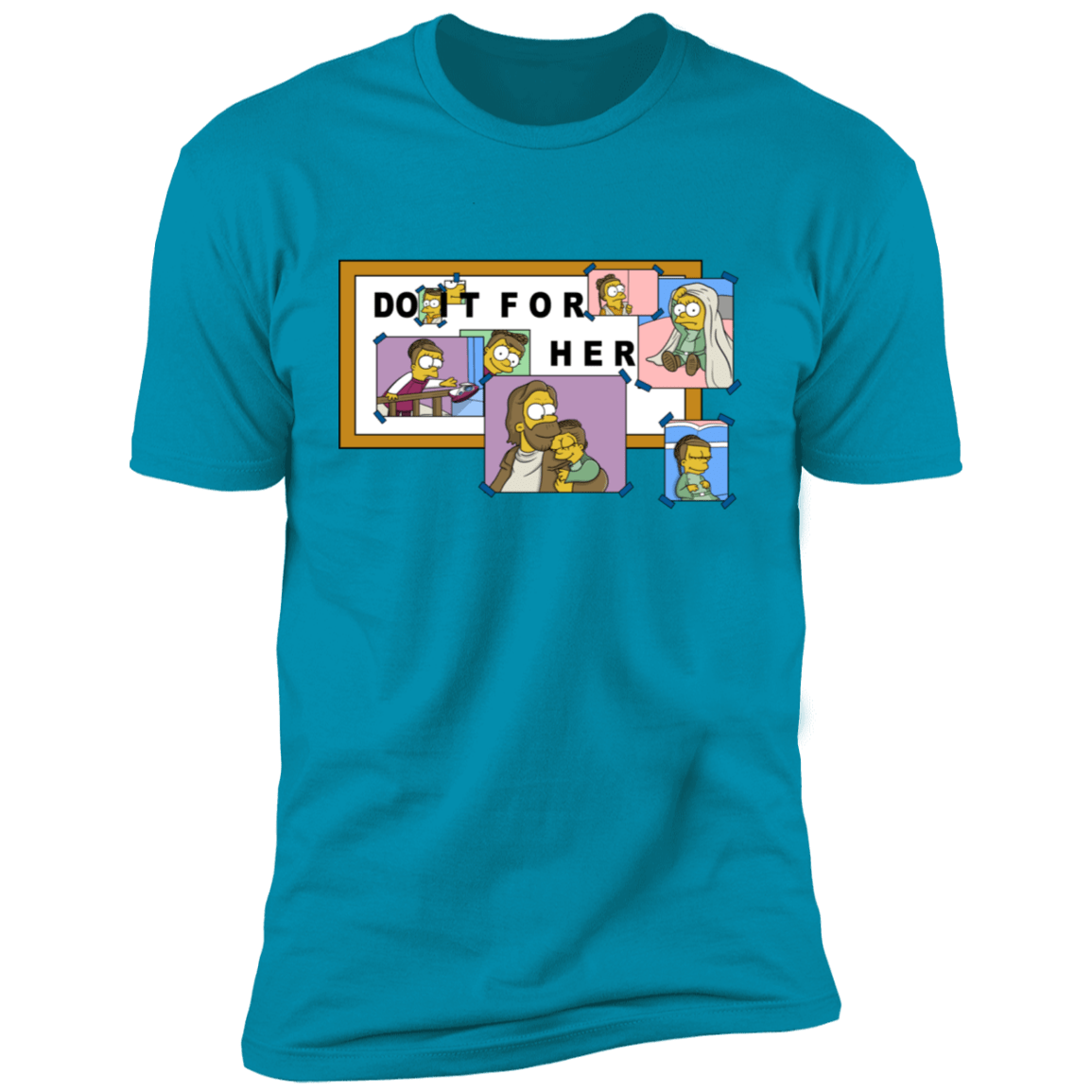 T-Shirts Turquoise / S For Her Men's Premium T-Shirt