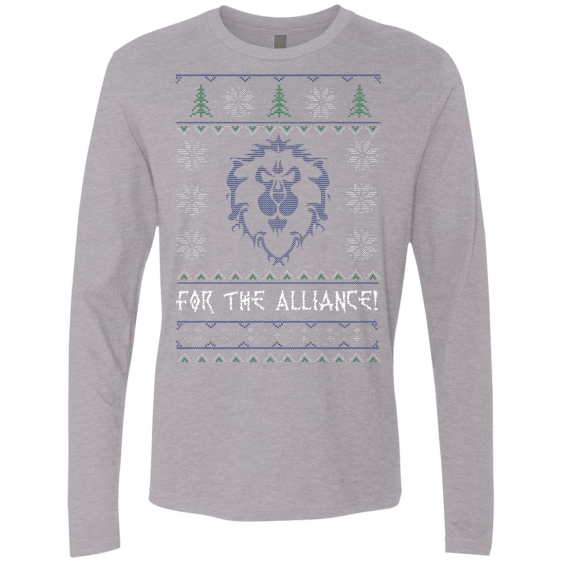 T-Shirts Heather Grey / Small For The Alliance Men's Premium Long Sleeve