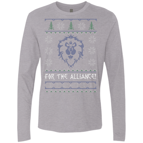 T-Shirts Heather Grey / Small For The Alliance Men's Premium Long Sleeve