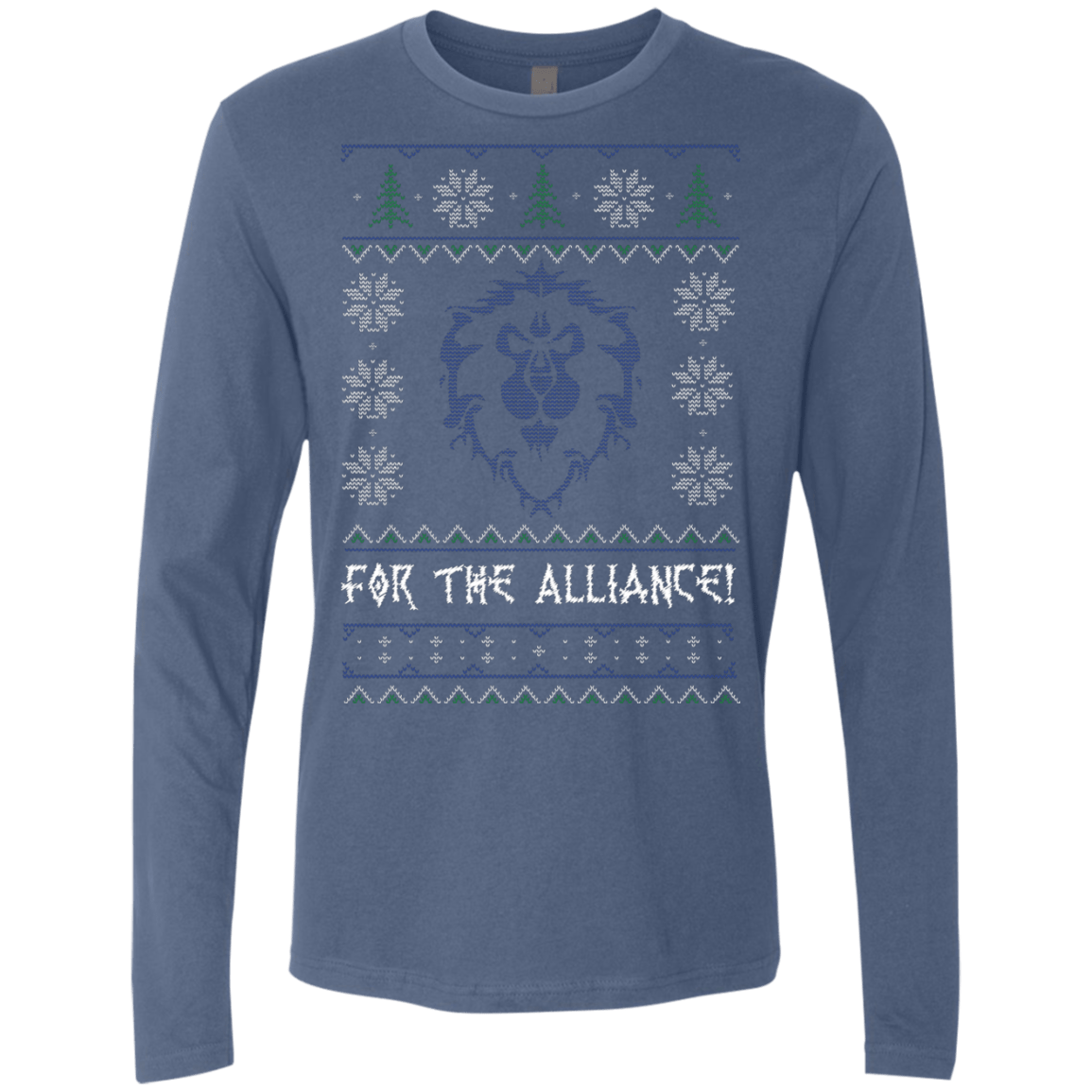 T-Shirts Indigo / Small For The Alliance Men's Premium Long Sleeve