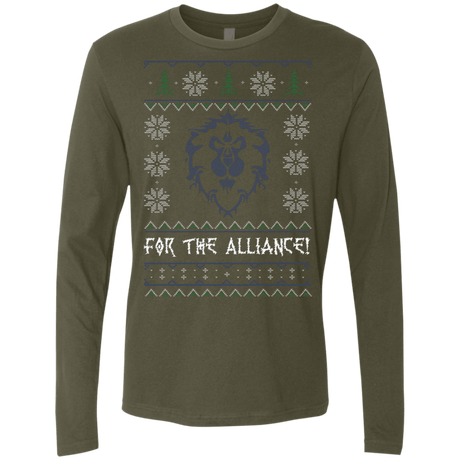 T-Shirts Military Green / Small For The Alliance Men's Premium Long Sleeve