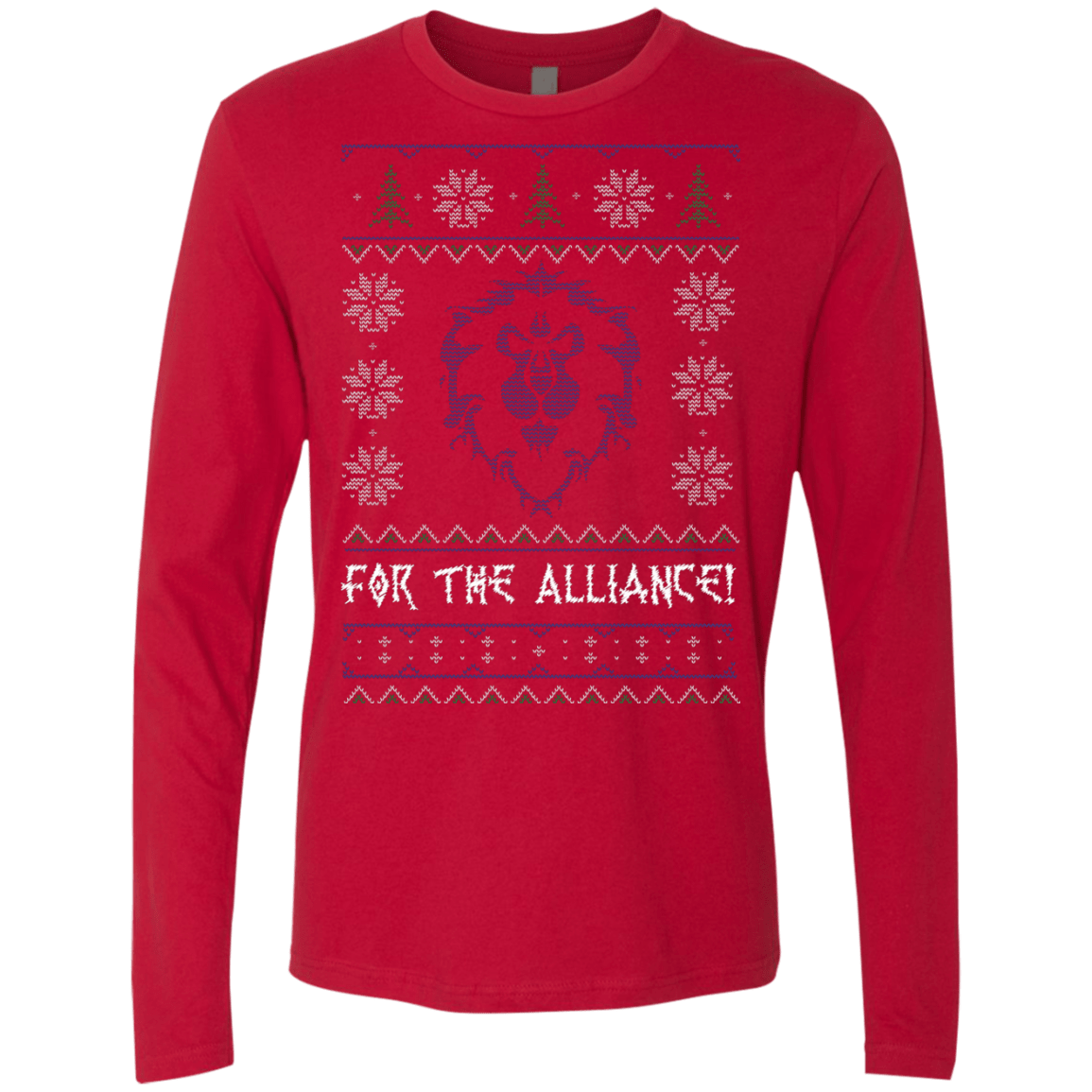 T-Shirts Red / Small For The Alliance Men's Premium Long Sleeve
