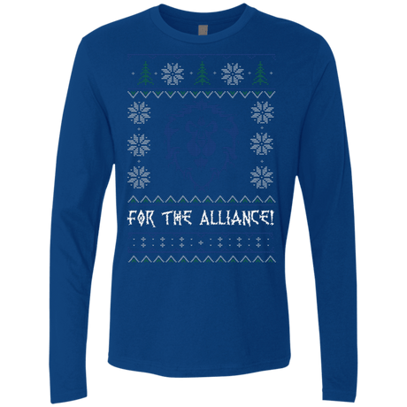 T-Shirts Royal / Small For The Alliance Men's Premium Long Sleeve