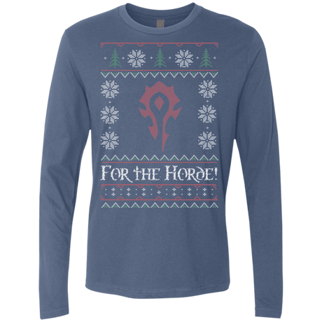 T-Shirts Indigo / Small For The Horde Men's Premium Long Sleeve