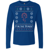 T-Shirts Royal / Small For The Horde Men's Premium Long Sleeve