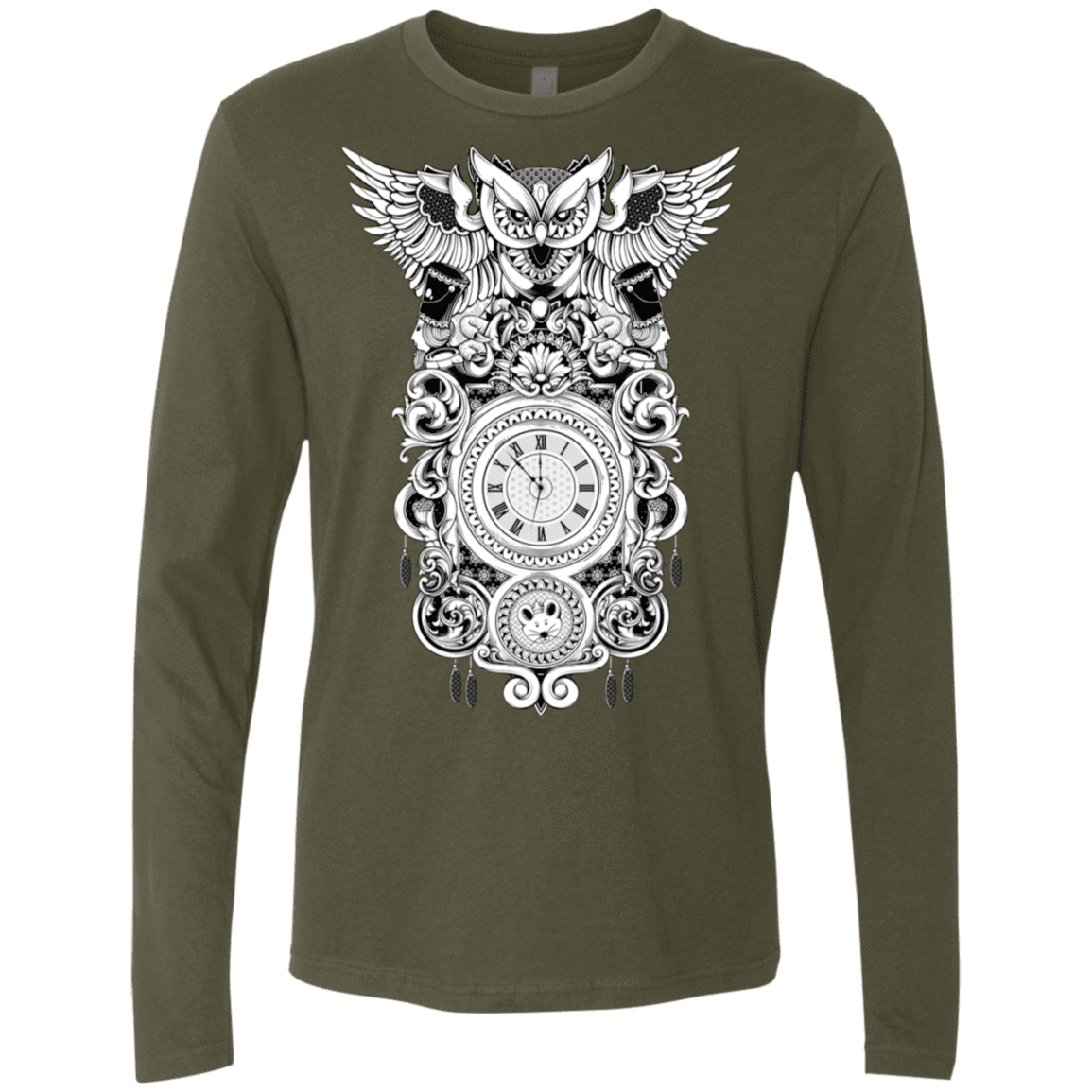 T-Shirts Military Green / S Forbidden Dream Men's Premium Long Sleeve